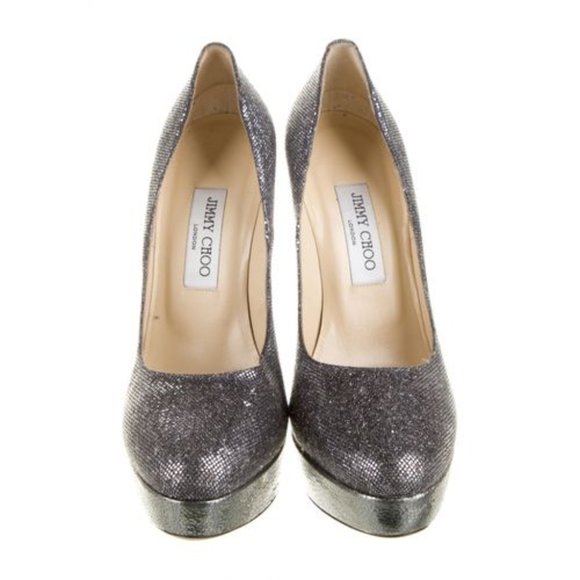JIMMY CHOO Metalic Glitter Pumps - US 5.5/EU 35.5 - Picture 2 of 8